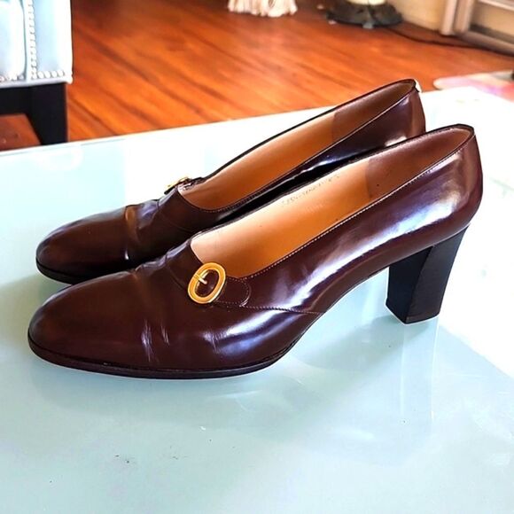 Silvia Fiorentina Leather Heels - Picture 3 of 8